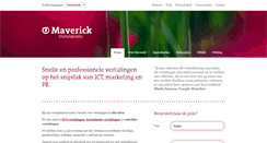 Desktop Screenshot of mavericktranslations.nl