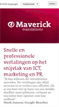 Mobile Screenshot of mavericktranslations.nl