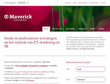 Tablet Screenshot of mavericktranslations.nl